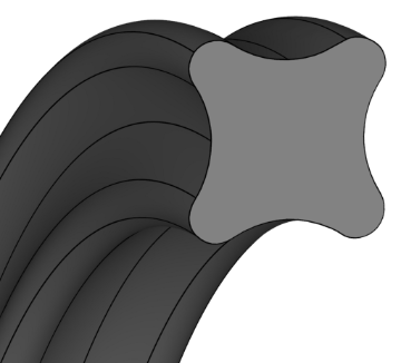 Picture of X-ring XR 1,78x1,78 NBR70 108871